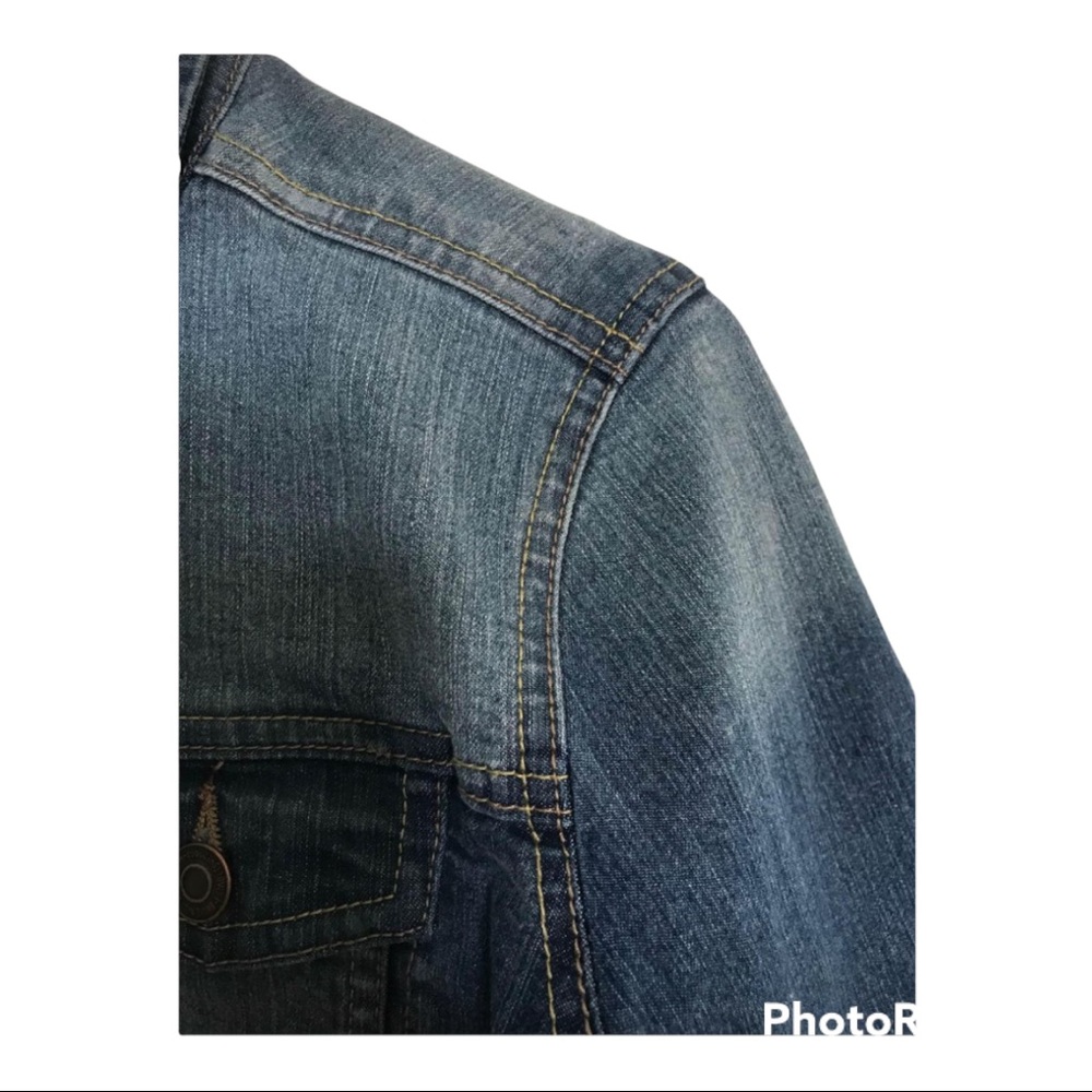 Girls Large Blue Notes Jean Jacket Mint Condition - Picture 6 of 6